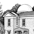 Observatory, Line Art by Maggie LaNoue