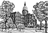 Capitol Building Lansing Michigan Art Print