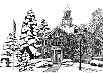 Fishtown Pen and Ink print