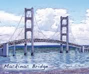 Mackinac Bridge giclee print