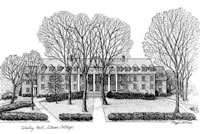 Wesley Hall Albion College Print